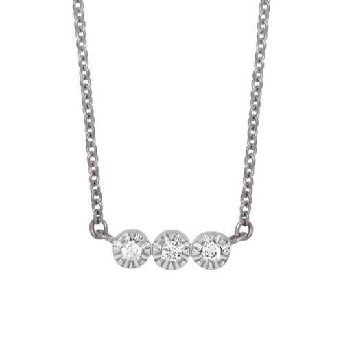 three diamonds necklace
