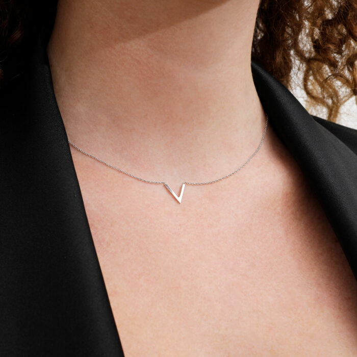 white gold necklace