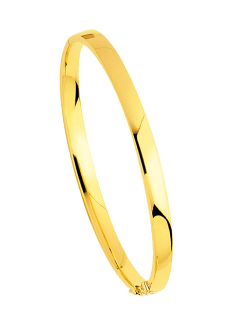 5mm thick gold bangle