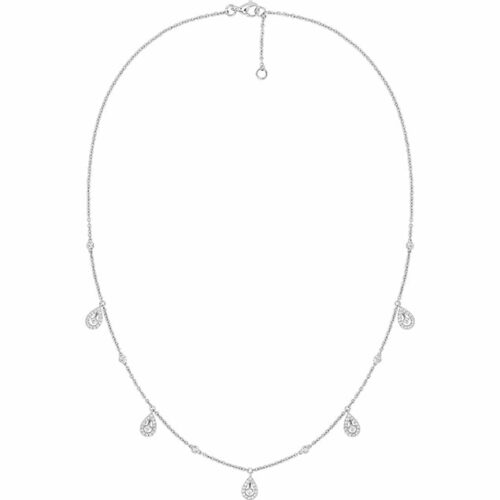 white gold diamond necklace