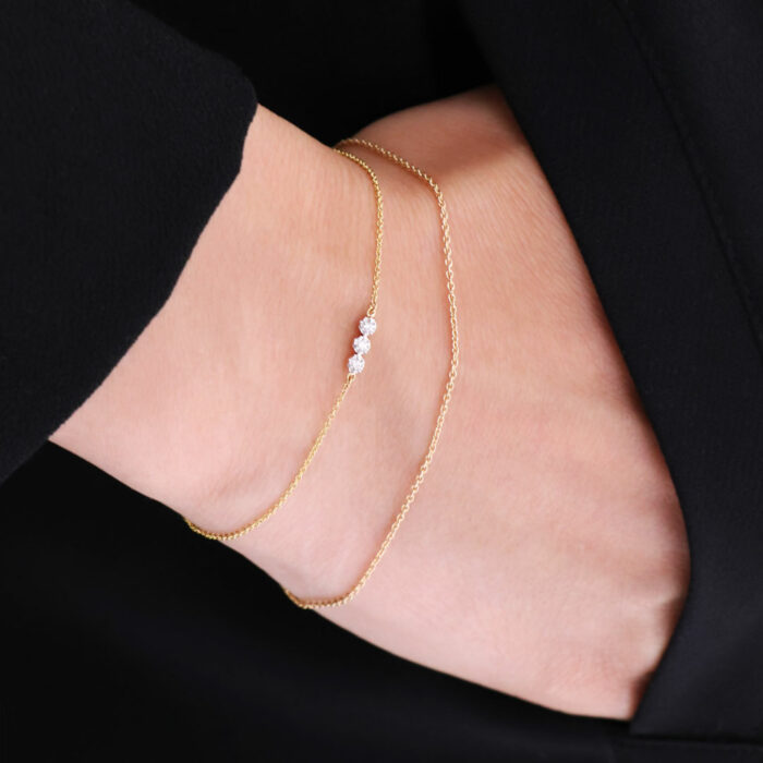 tri diamonds bracelet