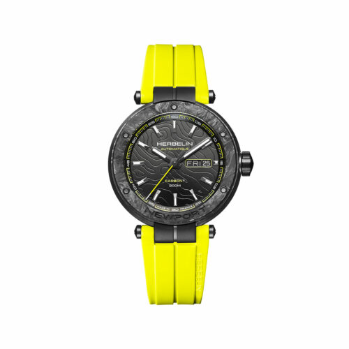 yellow strap watch men