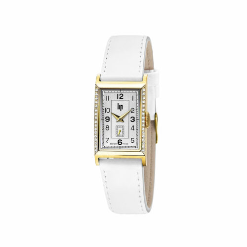 white watch with diamonds