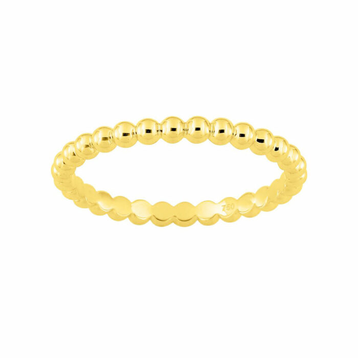 Beaded Ring - Yellow Gold