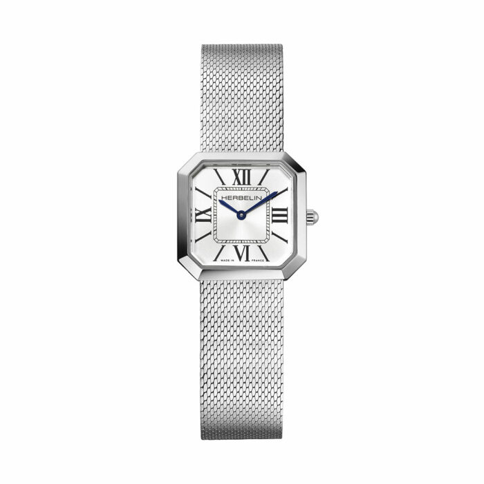 Silver Octogone Watch Herbelin