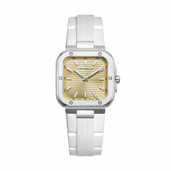Champagne Cap Camarat Square Watch Herbelin