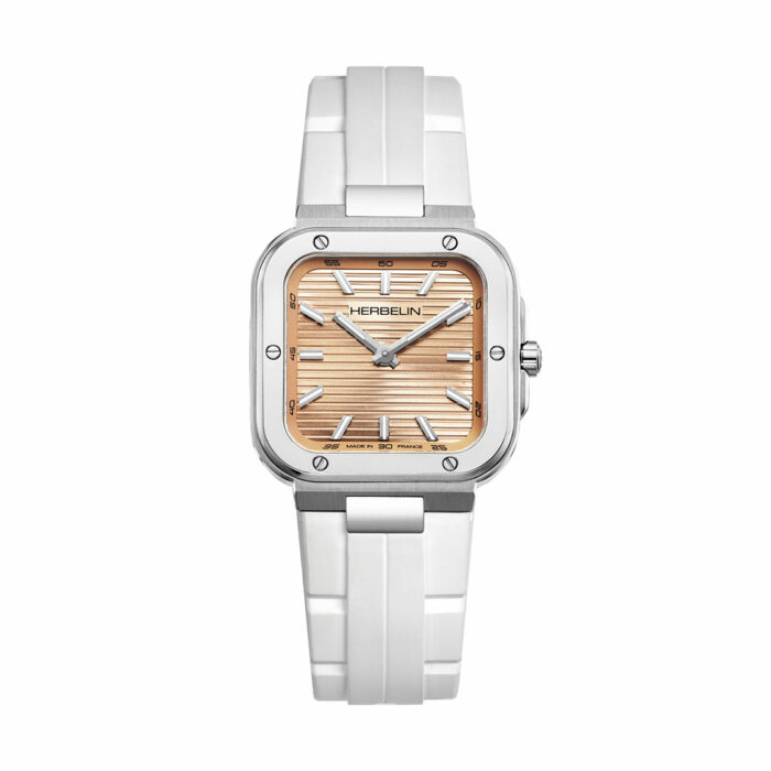 Rosé Champagne Cap Camarat Square Watch Herbelin
