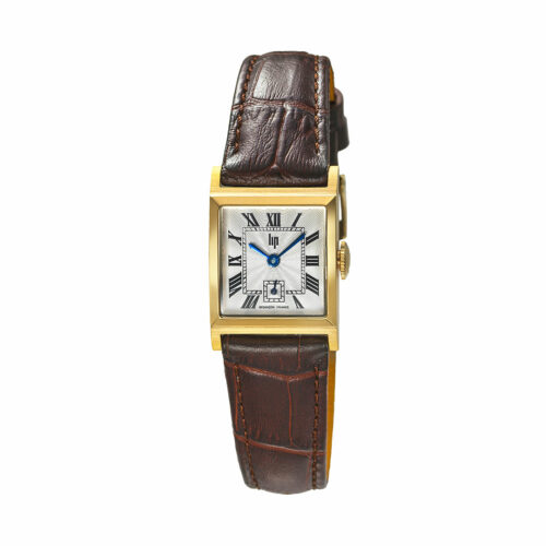 LIP Churchill C18 Watch Golden with Brown Leather