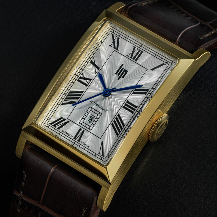 LIP Churchill T26 Automatic Watch - Golden with Brown Leather - Image 5