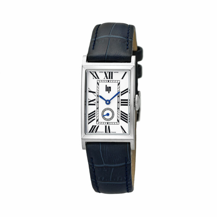 LIP Churchill T18 Watch 671937 Silver with Blue Leather