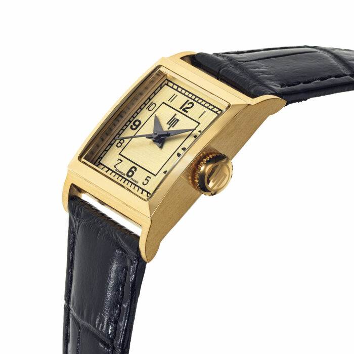 LIP Churchill C18 Watch - Golden with Black Leather - Image 2