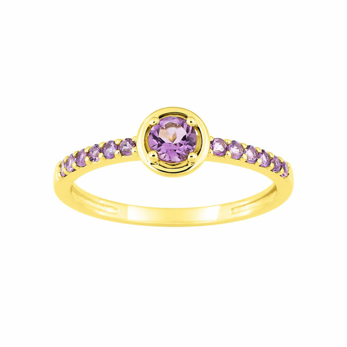 Purple Ring - Amethyst Gold