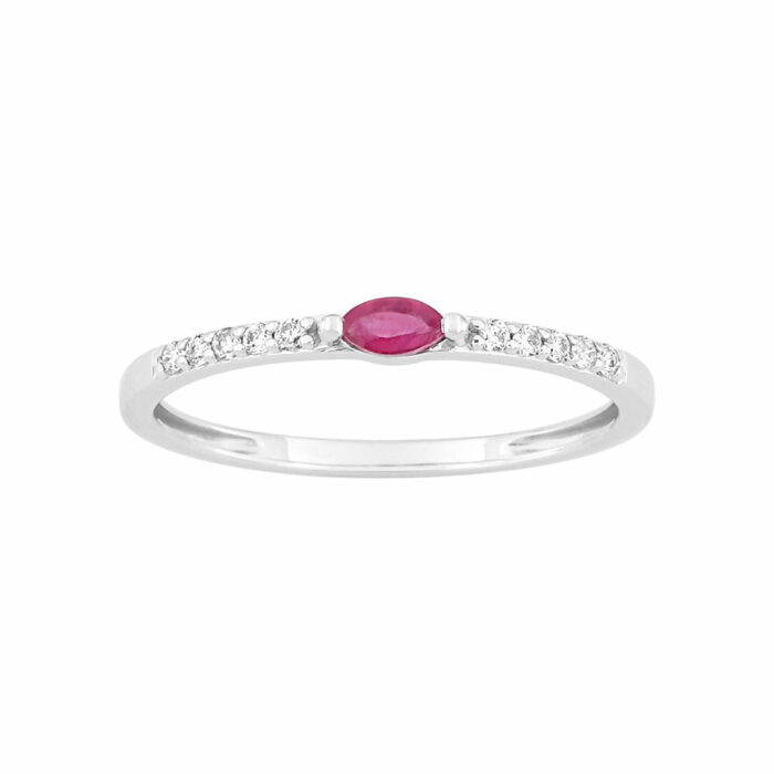 Signature Ring #2 - Ruby Diamonds