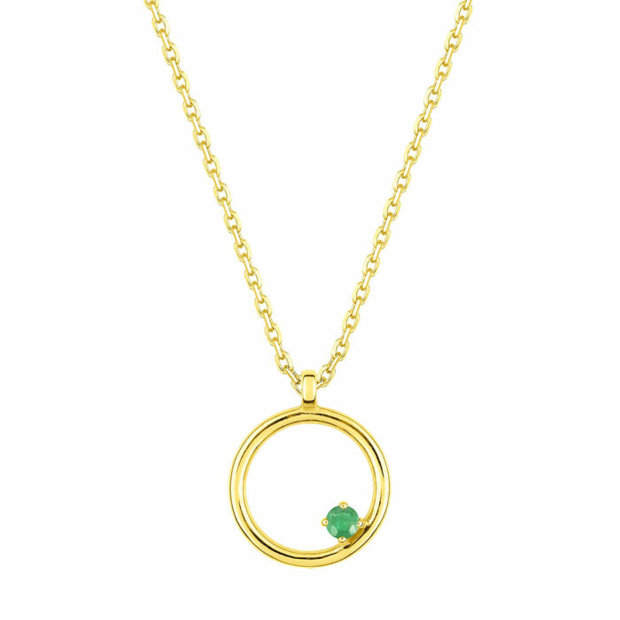 Collier Cercle Emeraude