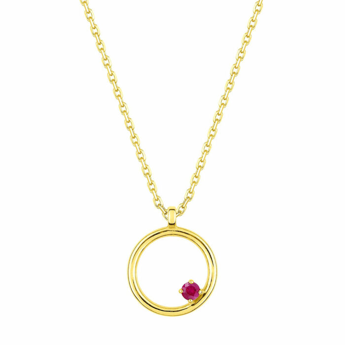 Collier Cercle Rubis