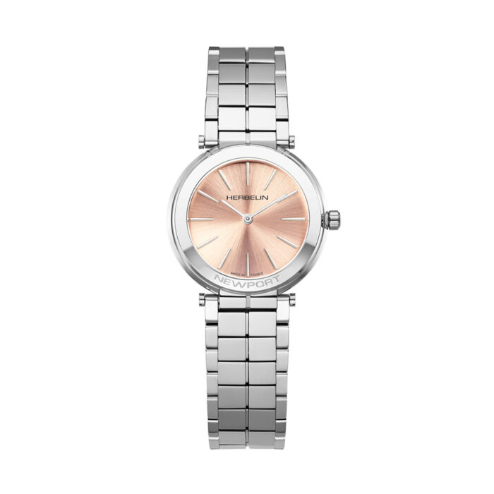 Herbelin Newport Slim Rose Champagne Dial Watch