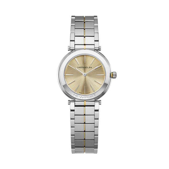Herbelin Newport Slim Champagne Dial Watch