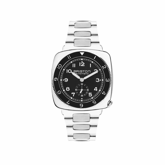 Briston Clubmaster Legend Small Seconds Black Steel Watch