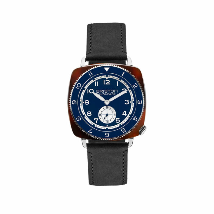 Briston Clubmaster Legend Small Seconds Blue Leather Watch