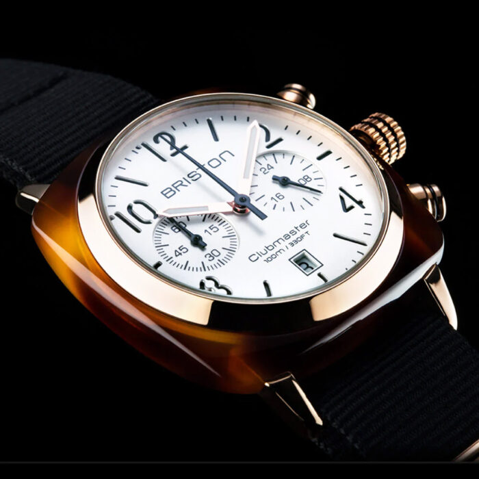 Briston Clubmaster Classic Black Rose Gold Watch - Image 2