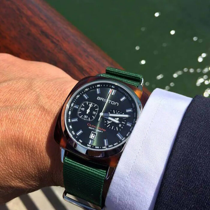 Briston Clubmaster Sport Green Watch - Image 2
