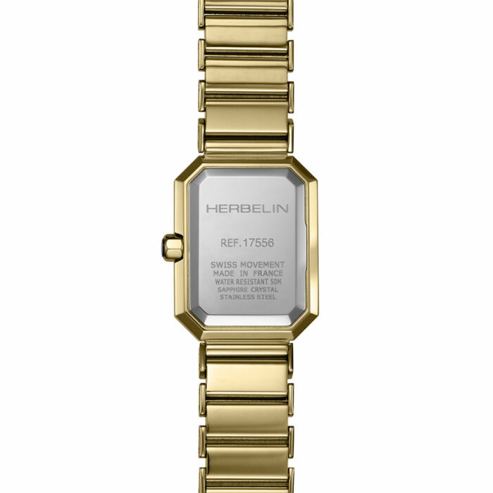Herbelin Octogone Gold Black Mother-of-Pearl Watch - Image 2