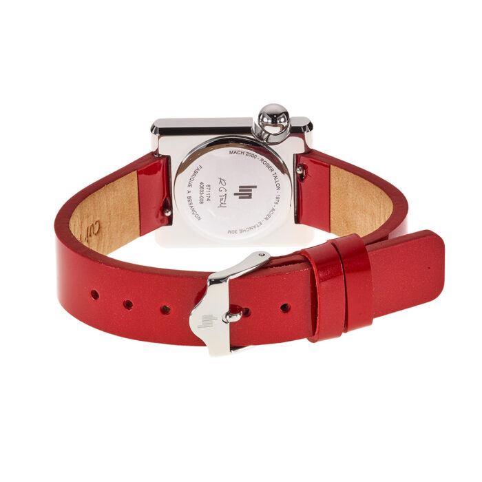 Lip Mach 2000 Mini Square Red Watch 671174 - Image 4