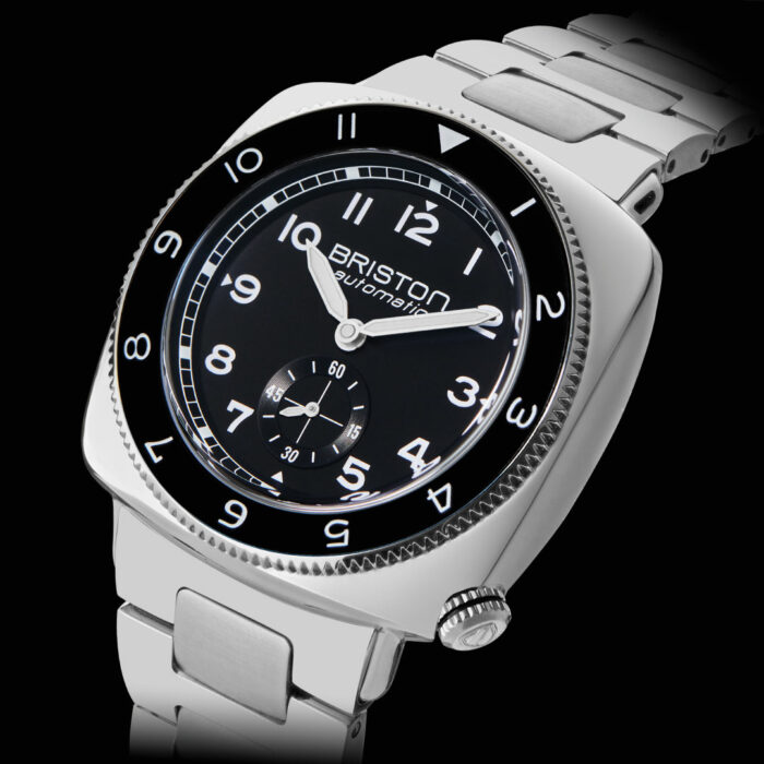 Briston Clubmaster Legend Small Seconds Black Steel Watch - Image 3