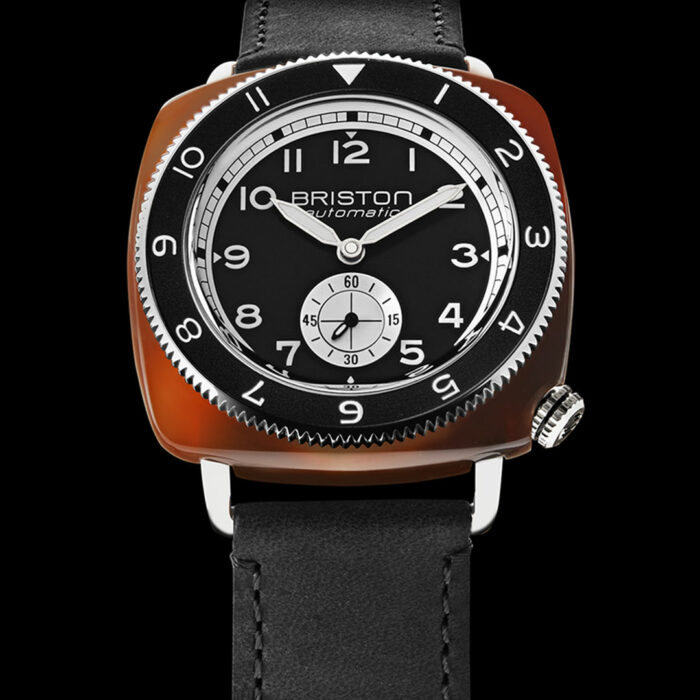 Briston Clubmaster Legend Small Seconds Black Leather Watch - Image 2