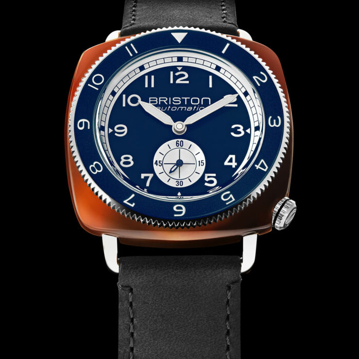 Briston Clubmaster Legend Small Seconds Blue Leather Watch - Image 2