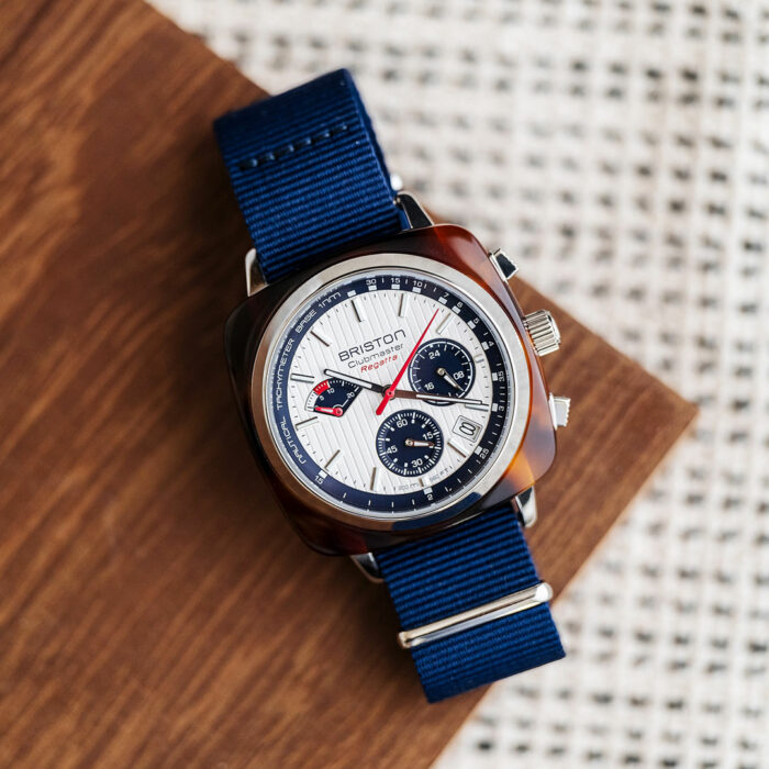 Briston Clubmaster Regatta White Blue Watch - Image 4
