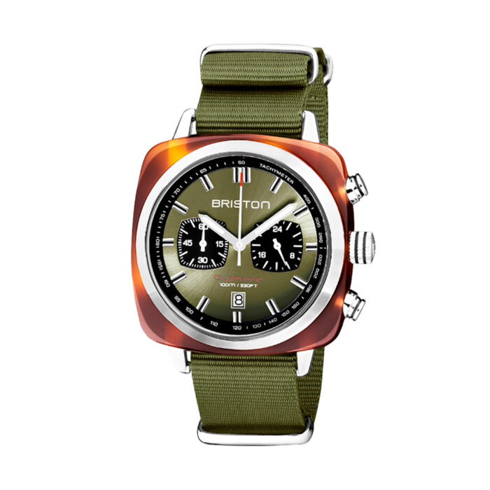 Briston Clubmaster Sport Chrono Green Olive Watch
