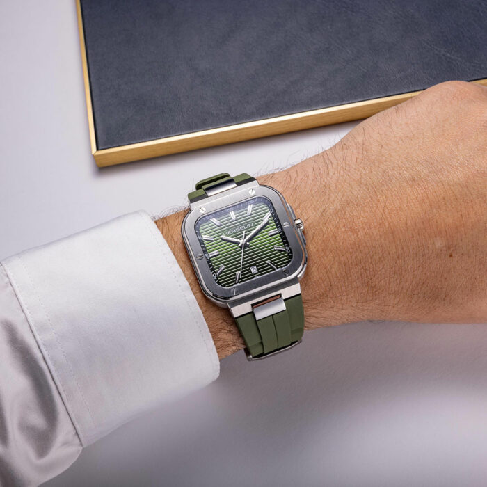 Herbelin Cap Camarat Square Green Watch - Image 2