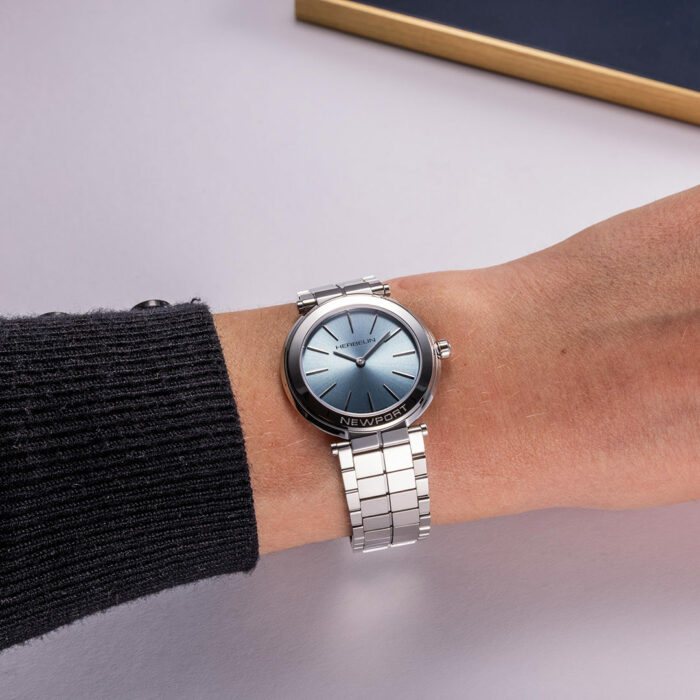 Herbelin Newport Slim Arctic Blue Watch - Image 2