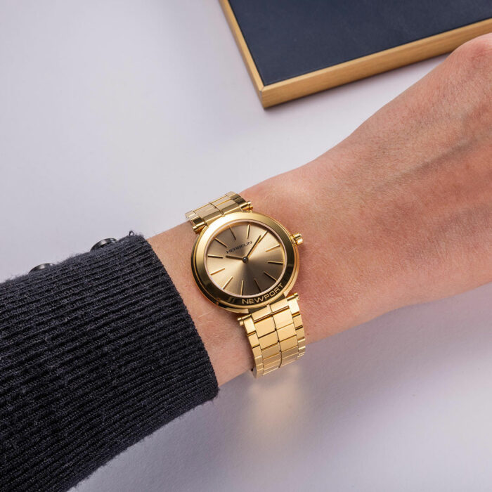 Herbelin Newport Slim Champagne Gold Watch - Image 3