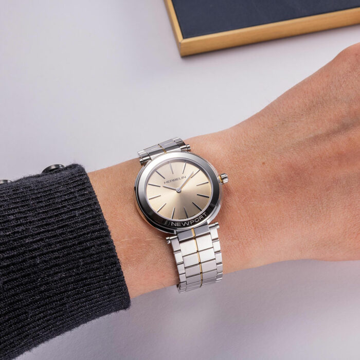 Herbelin Newport Slim Champagne Dial Watch - Image 2