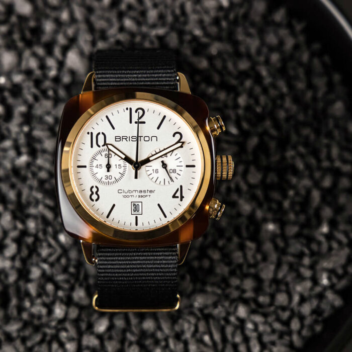 Briston Clubmaster Classic Black Rose Gold Watch - Image 4