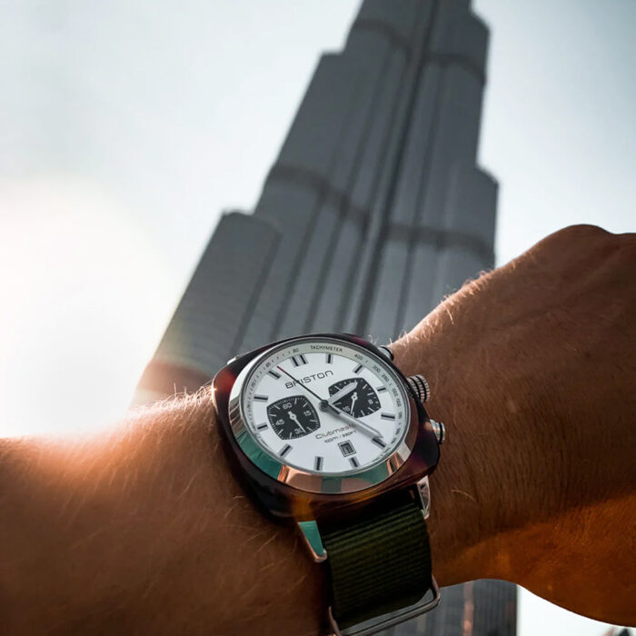 Briston Clubmaster Classic Green Army Watch - Image 3