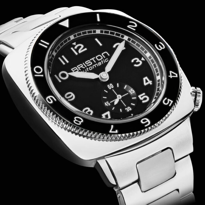 Briston Clubmaster Legend Small Seconds Black Steel Watch - Image 2