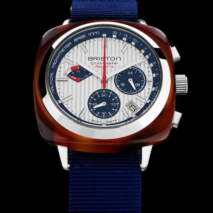 Briston Clubmaster Regatta White Blue Watch - Image 2