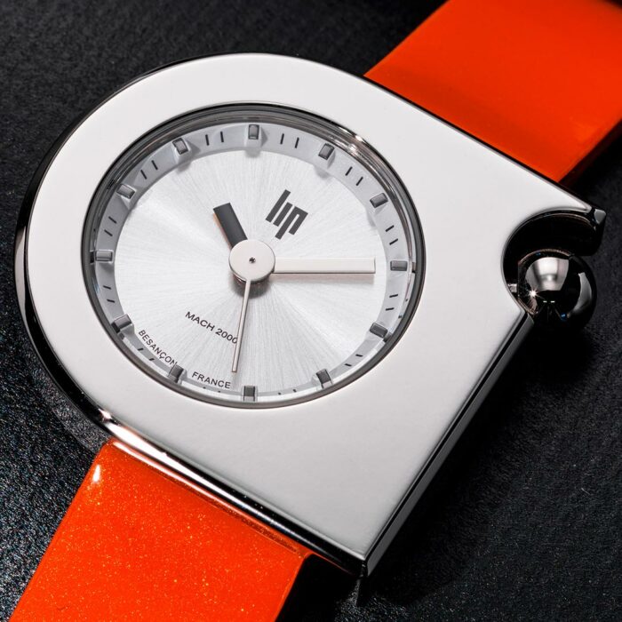 Lip Mach 2000 Mini Moon Orange Silver Watch 671165 - Image 2