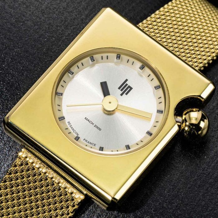 Lip Mach 2000 Mini Square Golden Watch 671177 - Image 2
