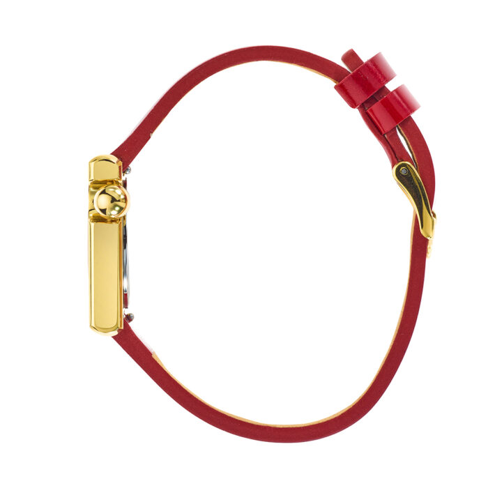 Lip Mach 2000 Mini Square Golden Red Watch 671186 - Image 3