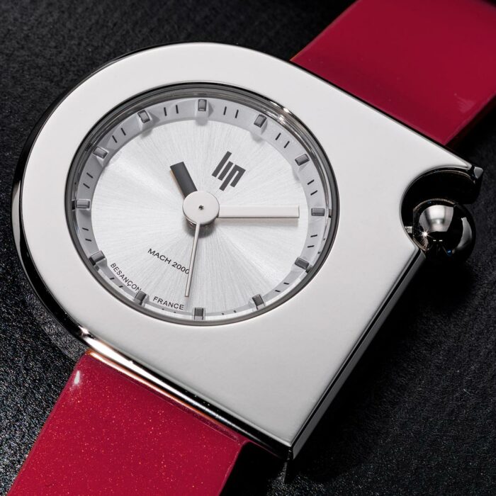 Lip Mach 2000 Mini Moon Red Silver Watch 671394 - Image 2