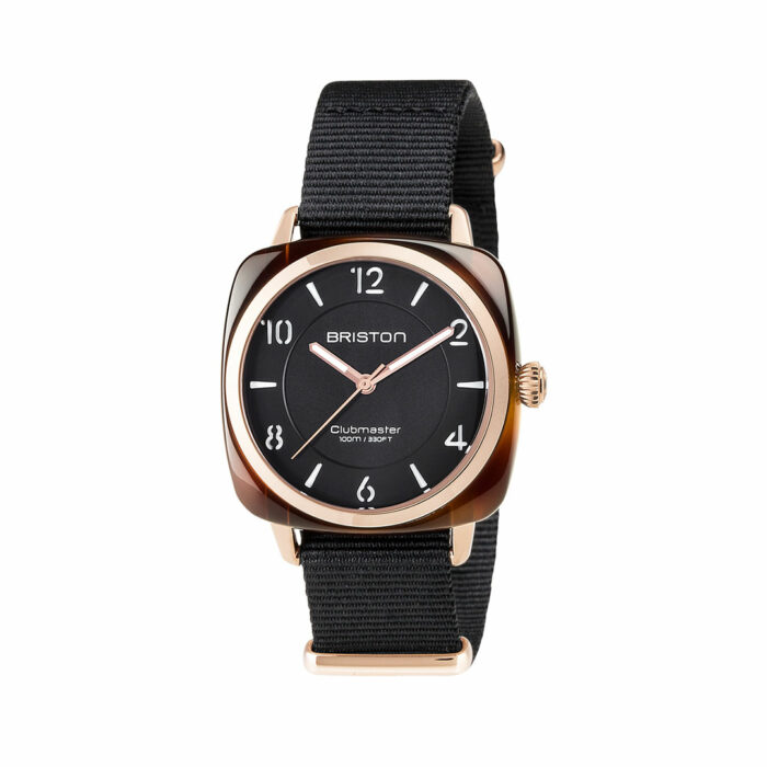 Briston Clubmaster Chic Rose Gold Black Watch
