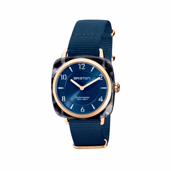 Briston Clubmaster Chic Gold Midnight Blue Watch