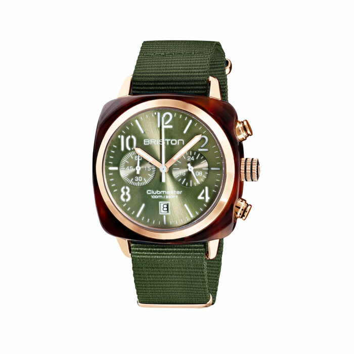 Clubmaster Classic Green Rose Gold Watch