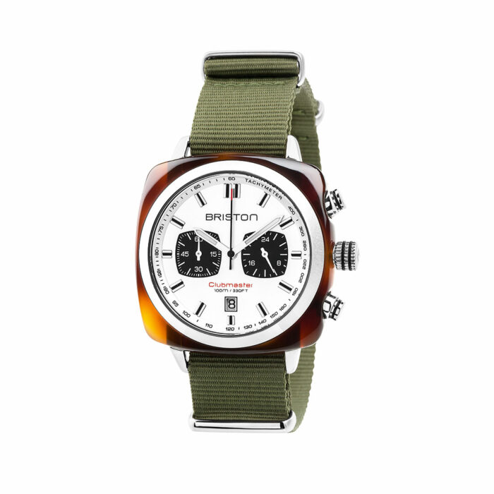 Briston Clubmaster Classic Green Army Watch