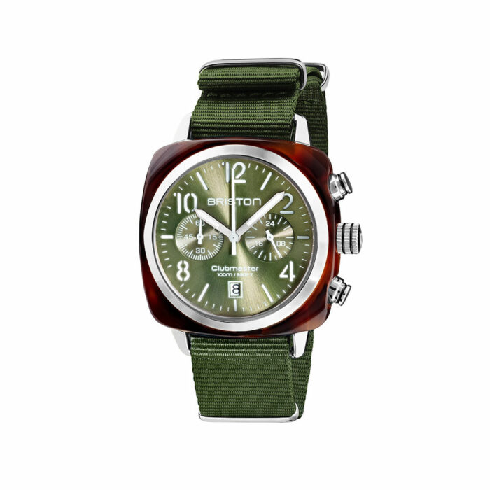 Olive Green Clubmaster Classic Briston Watch