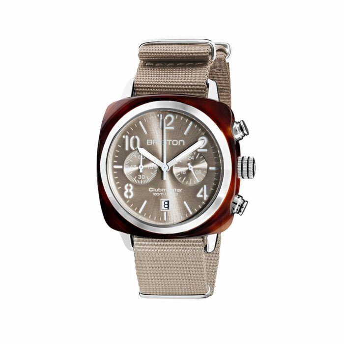 Briston Clubmaster Classic Taupe Grey Watch